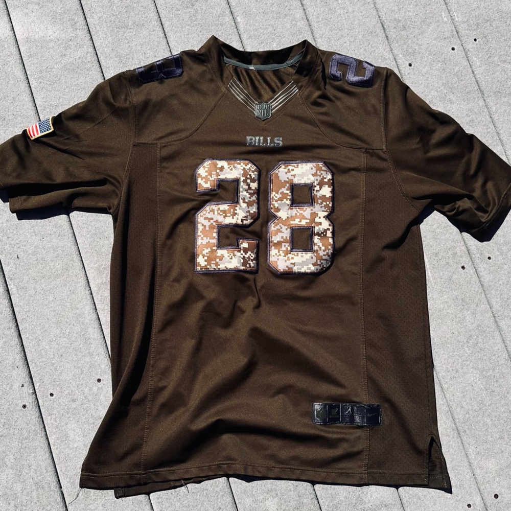 Buffalo Bills Salute to Service Camo Football Jersey